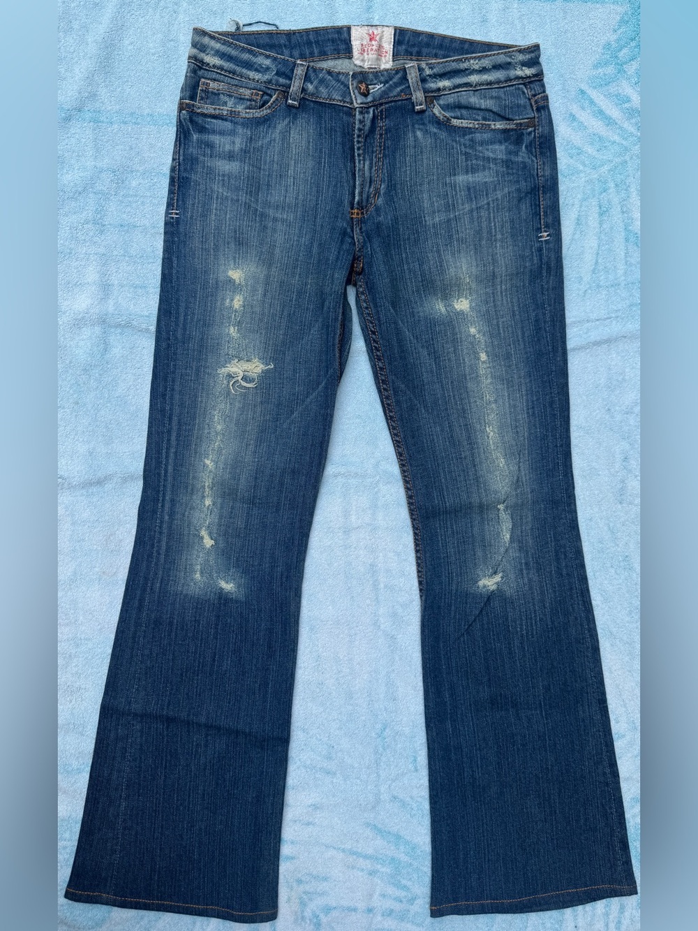 Vintage People’s Liberation Distressed Bootcut Jeans Y2K size 30